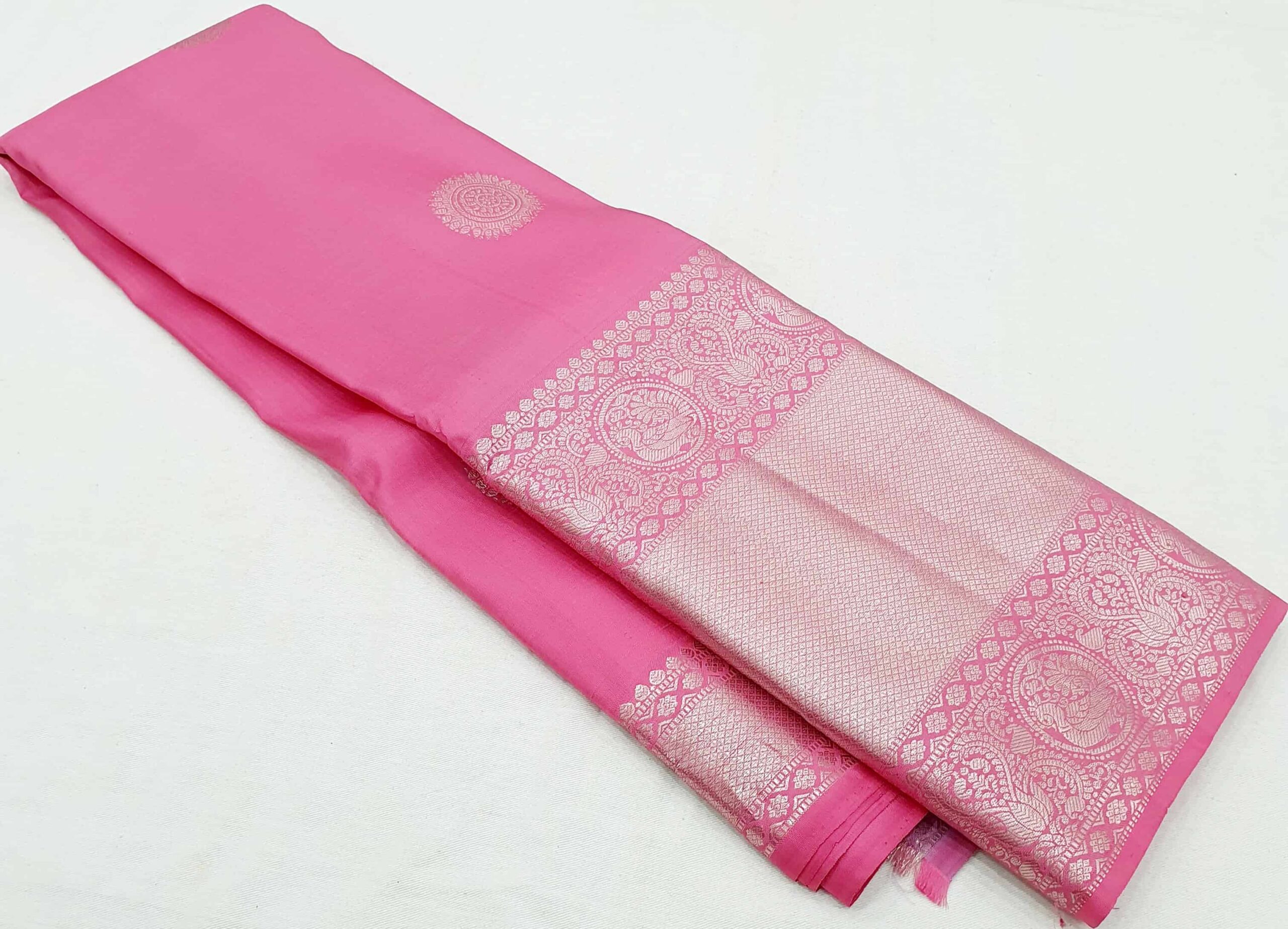 Buy Silver Pink Saree Online In India - Etsy India